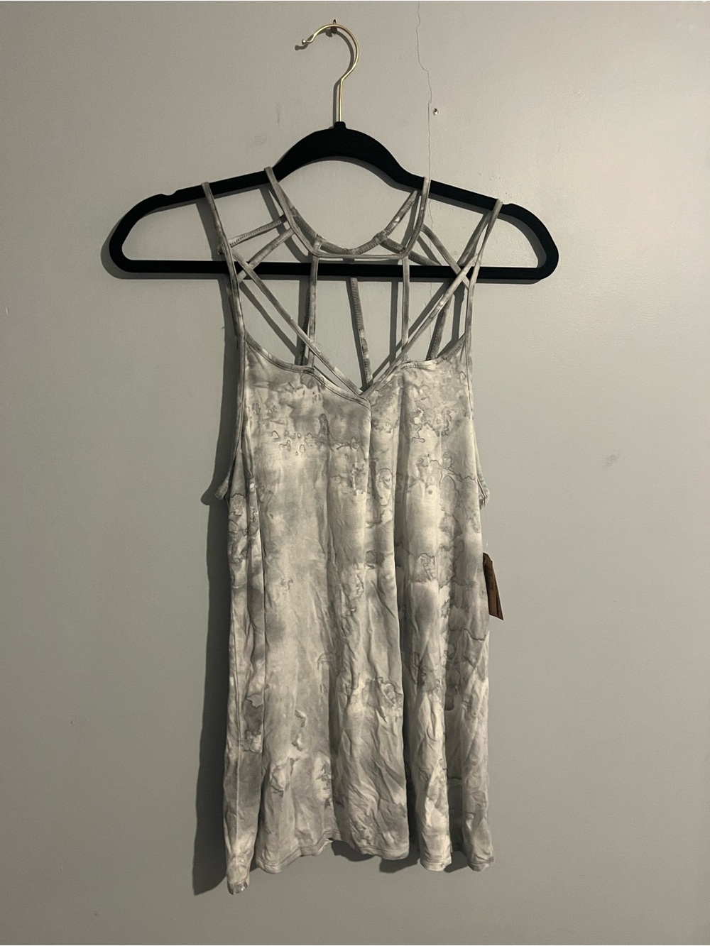 American Eagle Outfitters Marble-Print Strappy Tank Top NWT size large